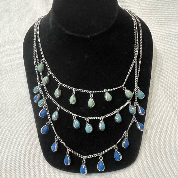 Premier Designs Jewelry - New Premier Design Multi-strand Variety Of Blue‎ Necklace